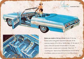1962 Oldsmobile Starfire Convertible - Metal Sign