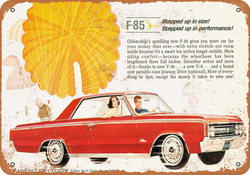 1964 Oldsmobile F-85 Cutlass Holiday Coupe - Metal Sign