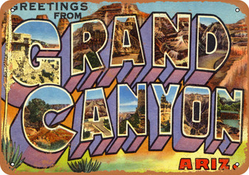 Greetings from the Grand Canyon - Metal Sign
