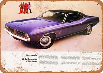 1970 Plymouth Barracuda - Metal Sign 2