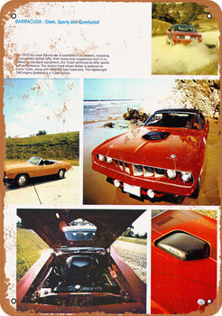 1971 Plymouth Barracuda - Metal Sign