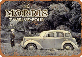 1937 Morris Twelve-Four - Metal Sign