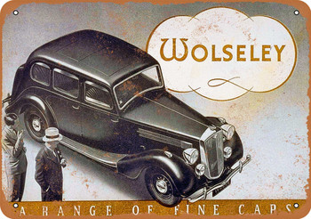 1937 Wolseley - Metal Sign