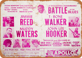 1965 Battle of the Blues at the Apollo - Metal Sign 2