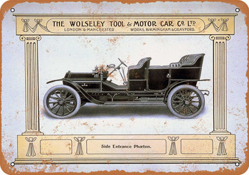 1912 Wolseley - Metal Sign