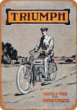 1915 Triumph Motorcycles - Metal Sign