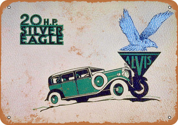 1931 Alvis Silver Eagle - Metal Sign