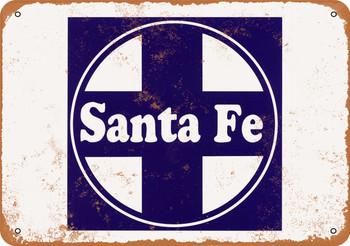 Santa Fe Railroad - Metal Sign