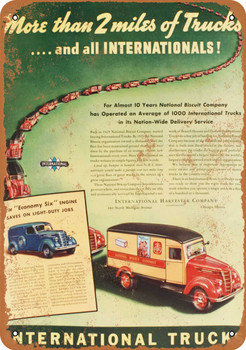 1938 International Trucks - Metal Sign