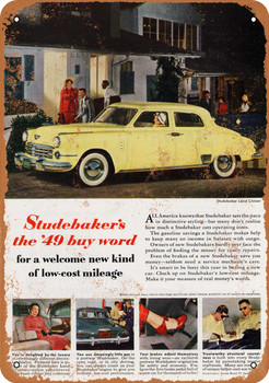 1949 Studebaker - Metal Sign