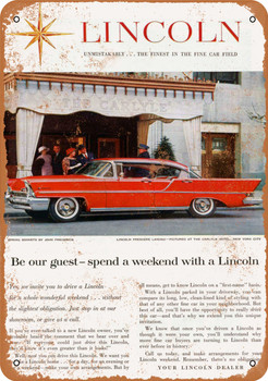 1957 Lincoln - Metal Sign
