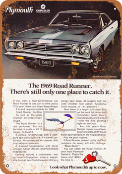 1969 Plymouth Road Runner - Metal Sign