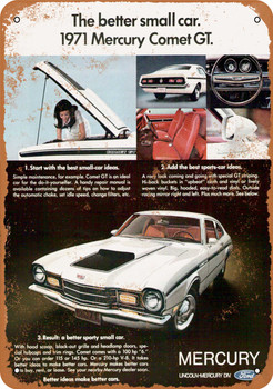 1971 Mercury Comet GT - Metal Sign