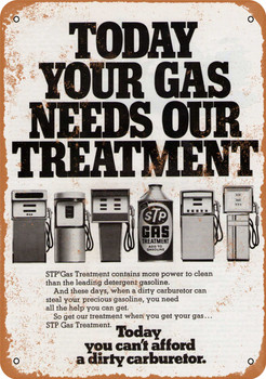 1974 STP Gas Treatment - Metal Sign