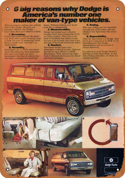 1977 Dodge Vans - Metal Sign