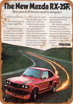 1977 Mazda RX-3SP - Metal Sign