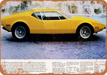 1971 De Tomaso Pantera - Metal Sign 2
