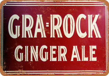 Gra-Rock Ginger Ale Metal Sign