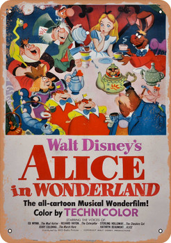 Alice in Wonderland (1951) - Metal Sign