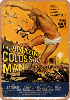 Amazing Colossal Man (1957) - Metal Sign