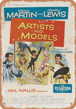 Artists and Models (1955) - Metal Sign