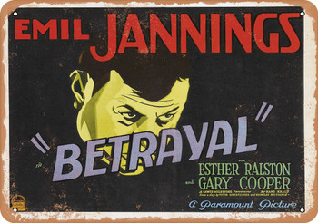 Betrayal (1929) - Metal Sign