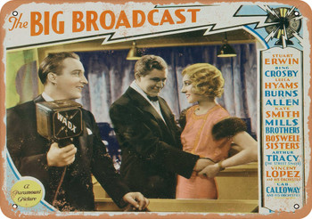 Big Broadcast (1932) - Metal Sign