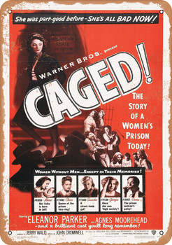 Caged (1950) - Metal Sign