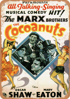 Cocoanuts (1929) - Metal Sign