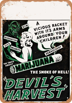 Devil's Harvest (1942) - Metal Sign