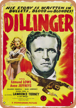 Dillinger (1945) - Metal Sign