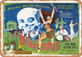 Disembodied (1957) - Metal Sign