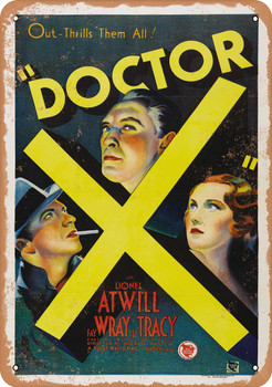 Doctor X (1932) - Metal Sign