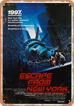 Escape from New York (1981)-USA 1 - Metal Sign