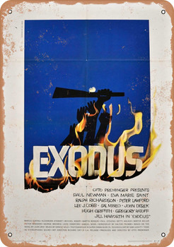Exodus (1961) - Metal Sign