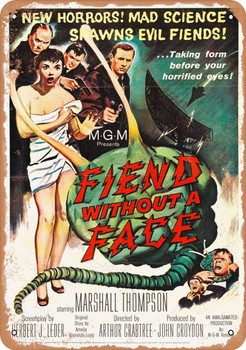 Fiend Without a Face (1958) - Metal Sign