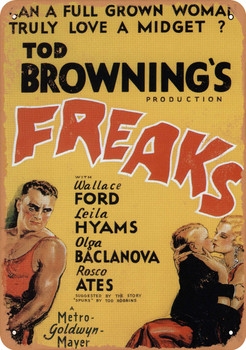 Freaks (1932) - Metal Sign