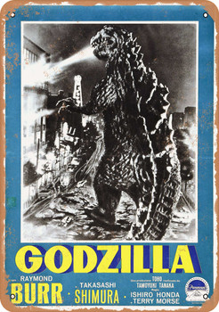 Godzilla (1953) 5 - Metal Sign