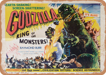 Godzilla (1957), Japan 3 - Metal Sign