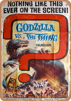 Godzilla vs. The Thing (1964), Japan - Metal Sign