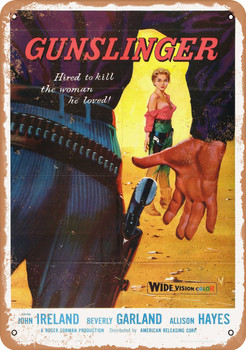Gunslinger (1956) - Metal Sign