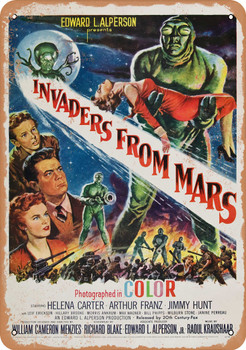 Invaders From Mars (1953) 6 - Metal Sign