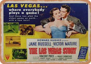 Las Vegas Story (1952) 1 - Metal Sign