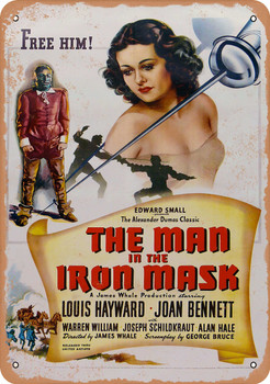 Man in the Iron Mask (1939) - Metal Sign