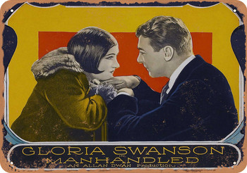 Manhandled (1924) - Metal Sign