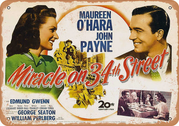 Miracle on 34th Street (1947) 1 - Metal Sign