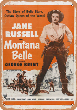 Montana Belle (1952) - Metal Sign