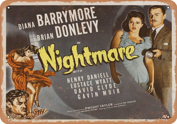 Nightmare (1942) - Metal Sign