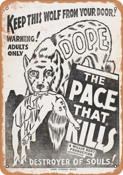 Pace That Kills aka Cocaine Fiends (1935) 1 - Metal Sign