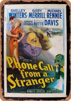 Phone Call From a Stranger (1952) - Metal Sign